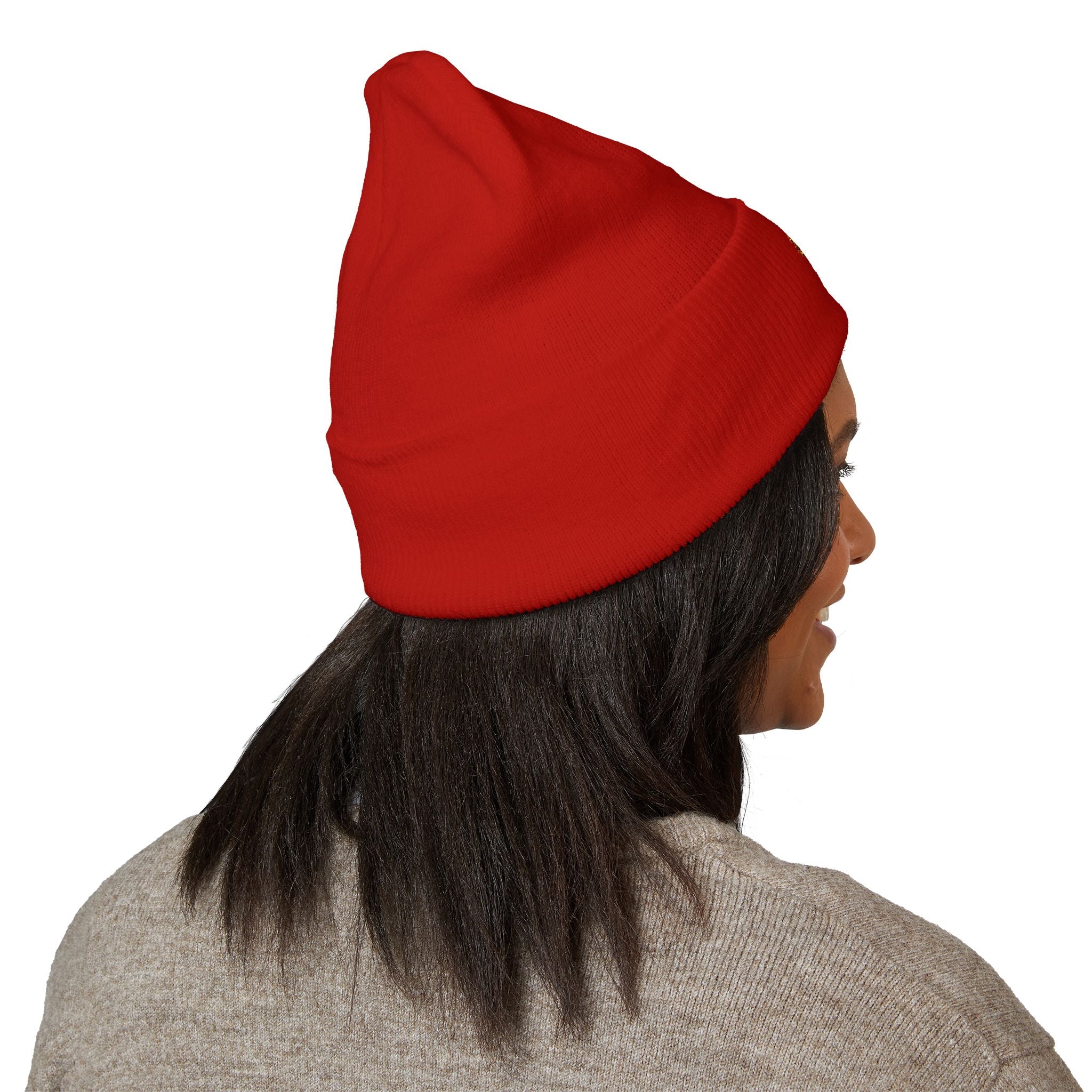 Fear God Embroidered 'Glow Up' Flame Beanie — Classic Cuffed Winter Hat