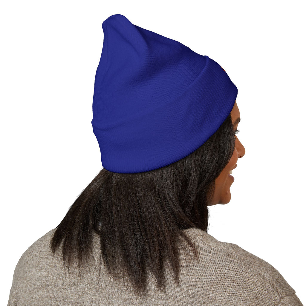 Fear God Embroidered 'Glow Up' Flame Beanie — Classic Cuffed Winter Hat