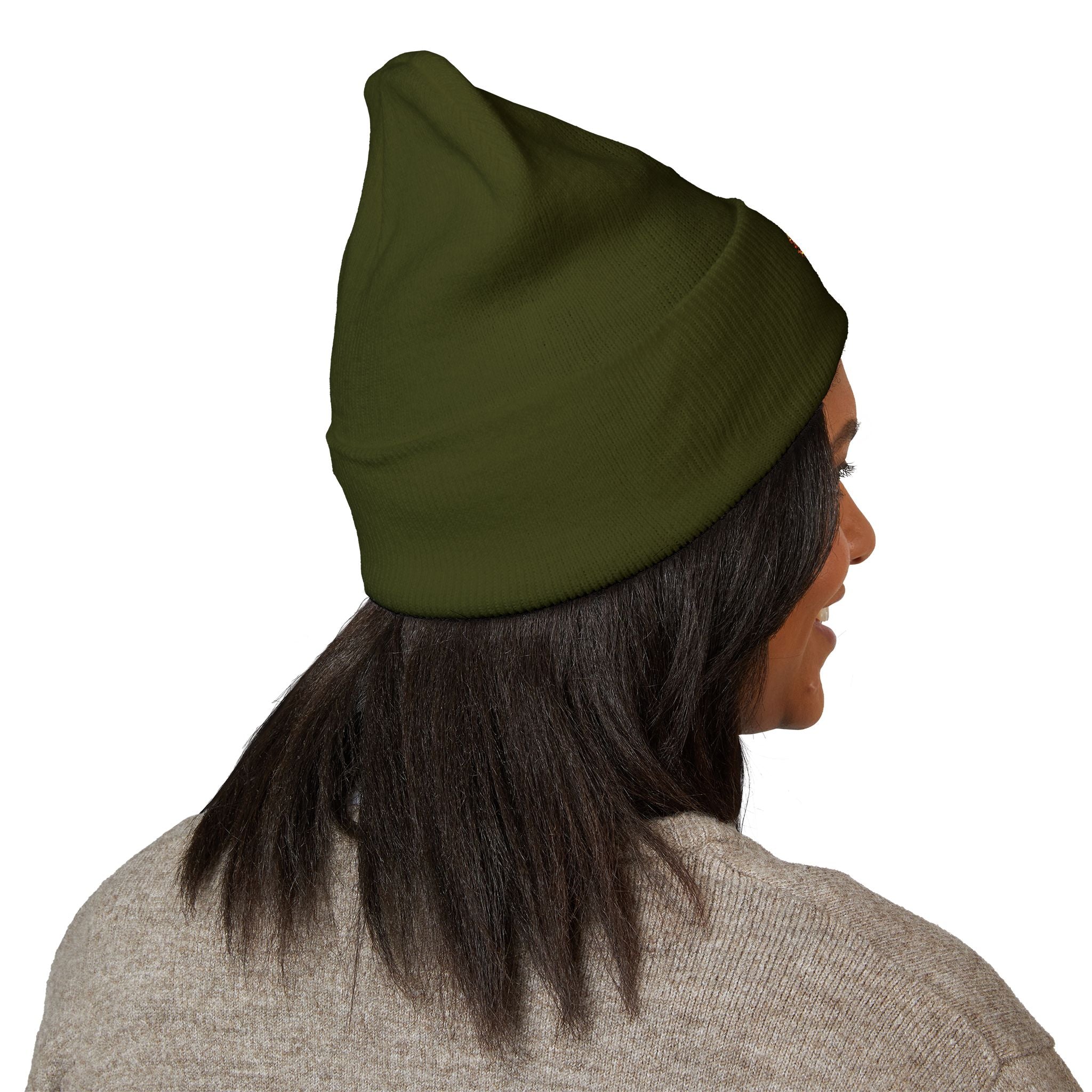 Fear God Embroidered 'Glow Up' Flame Beanie — Classic Cuffed Winter Hat