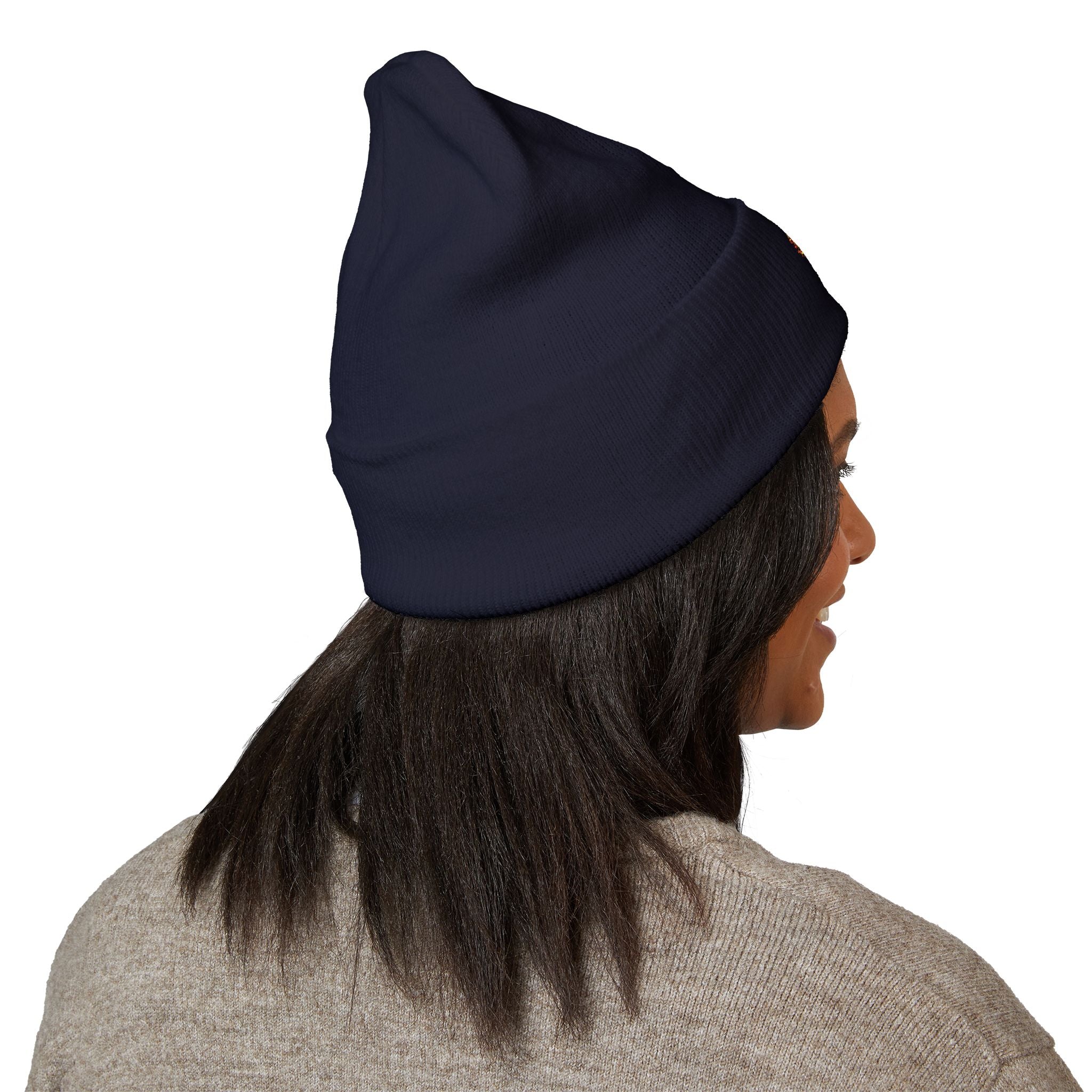 Fear God Embroidered 'Glow Up' Flame Beanie — Classic Cuffed Winter Hat