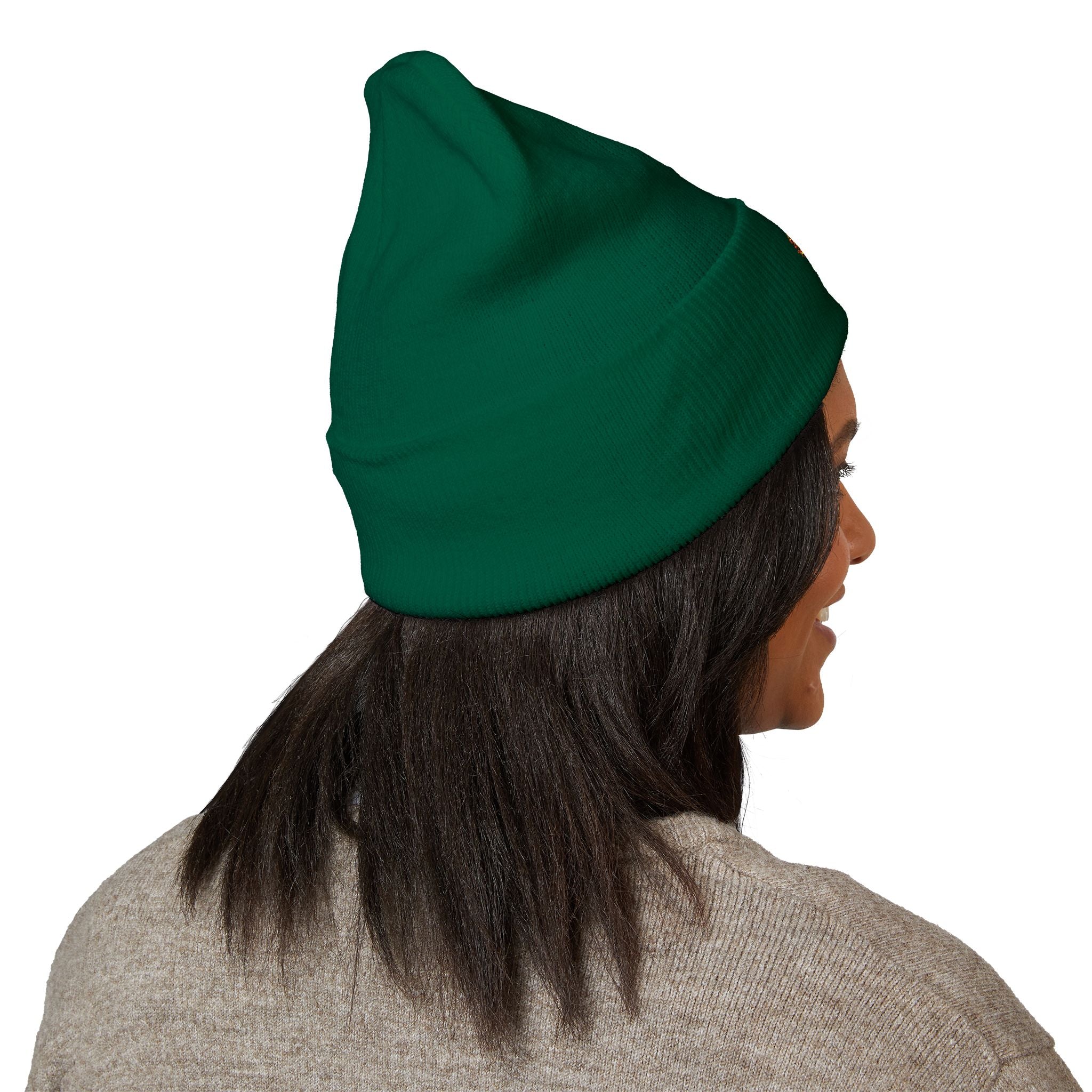 Fear God Embroidered 'Glow Up' Flame Beanie — Classic Cuffed Winter Hat