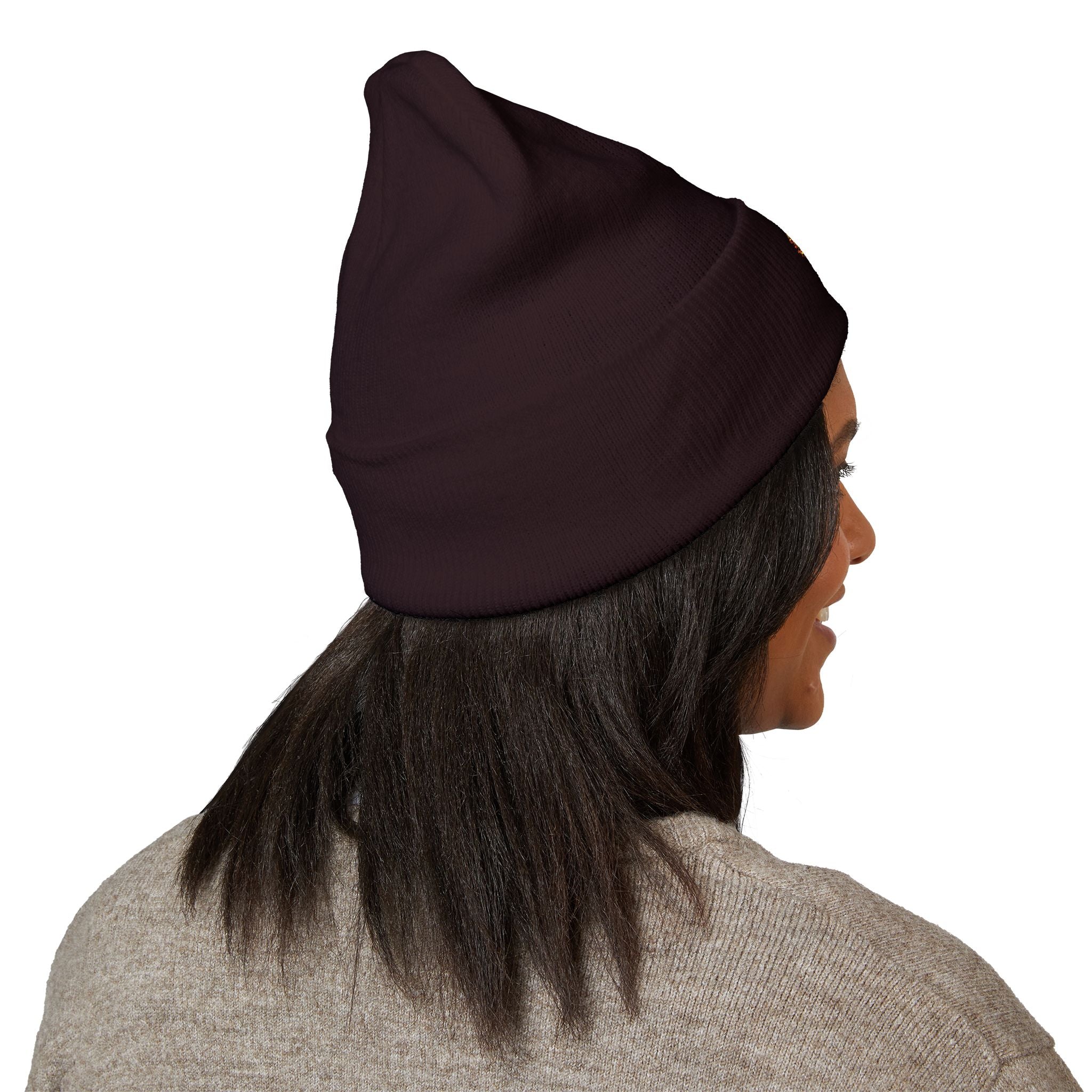Fear God Embroidered 'Glow Up' Flame Beanie — Classic Cuffed Winter Hat