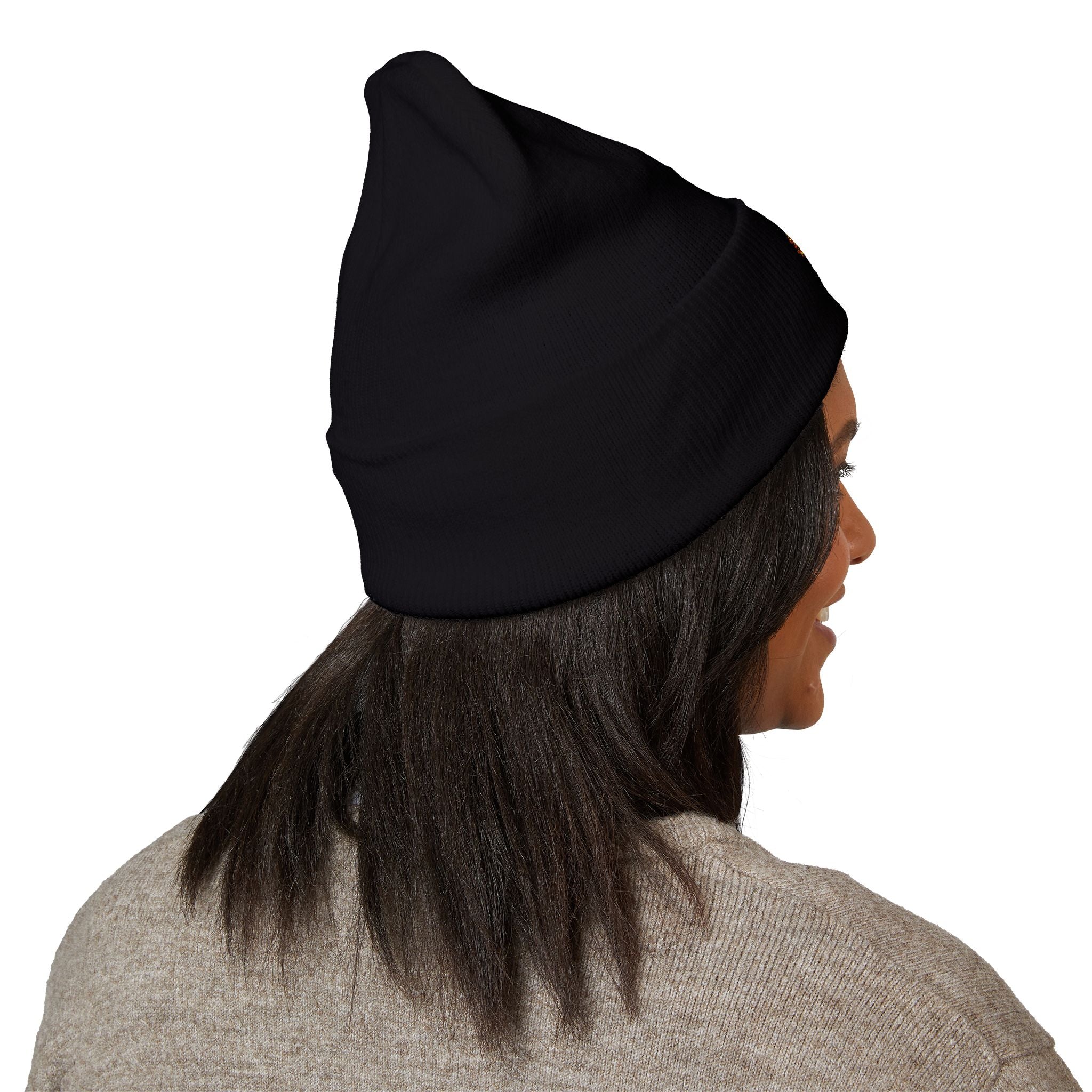 Fear God Embroidered 'Glow Up' Flame Beanie — Classic Cuffed Winter Hat