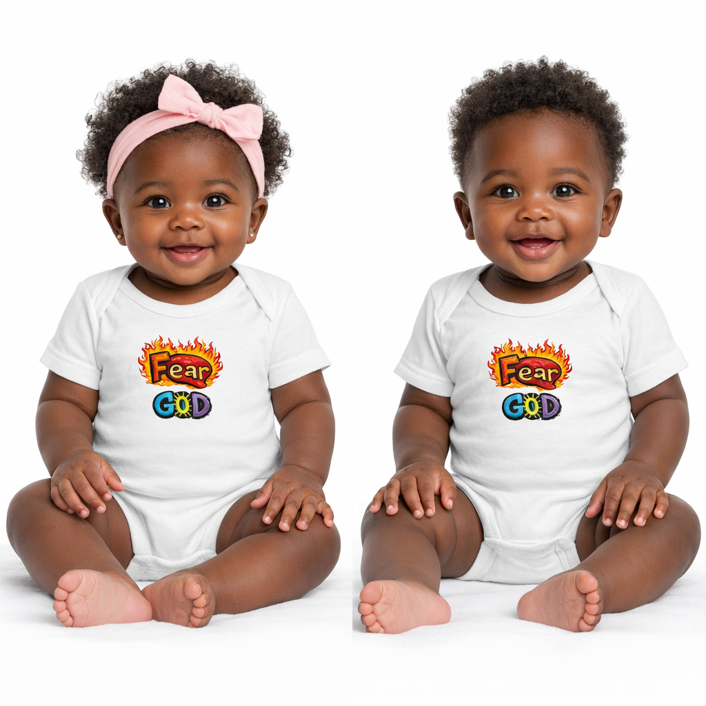 Fear God Baby Onesie